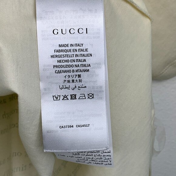 NWT Gucci Manifesto Mask Print Oversized Cotton T-Shirt in White Size XXL - Picture 12 of 13